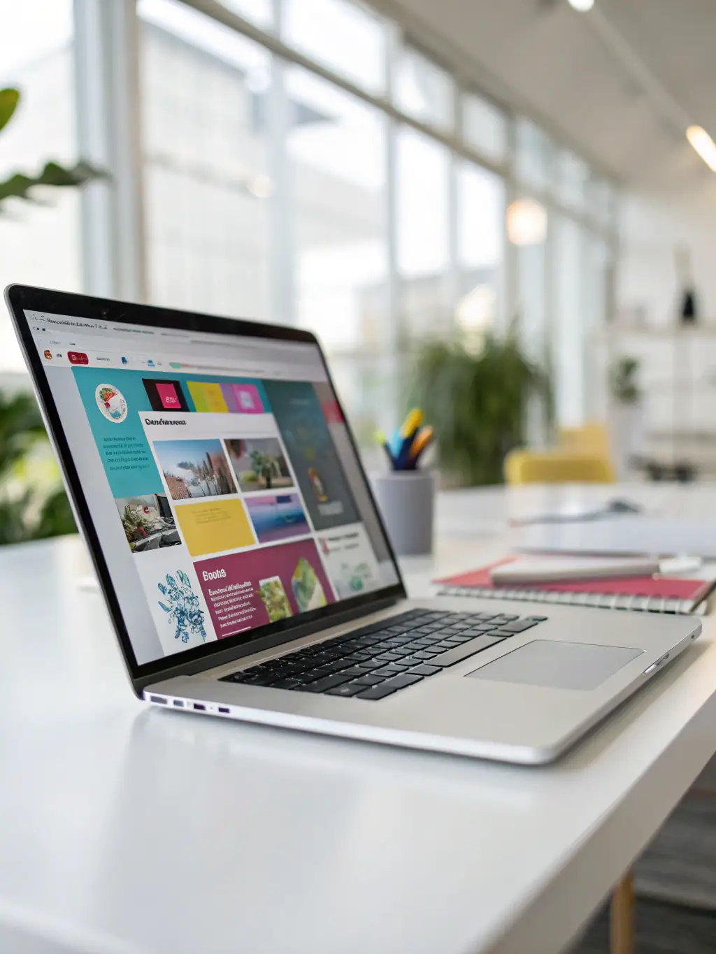 An online training module displayed on a laptop screen, showcasing interactive elements and engaging content for remote learning.
